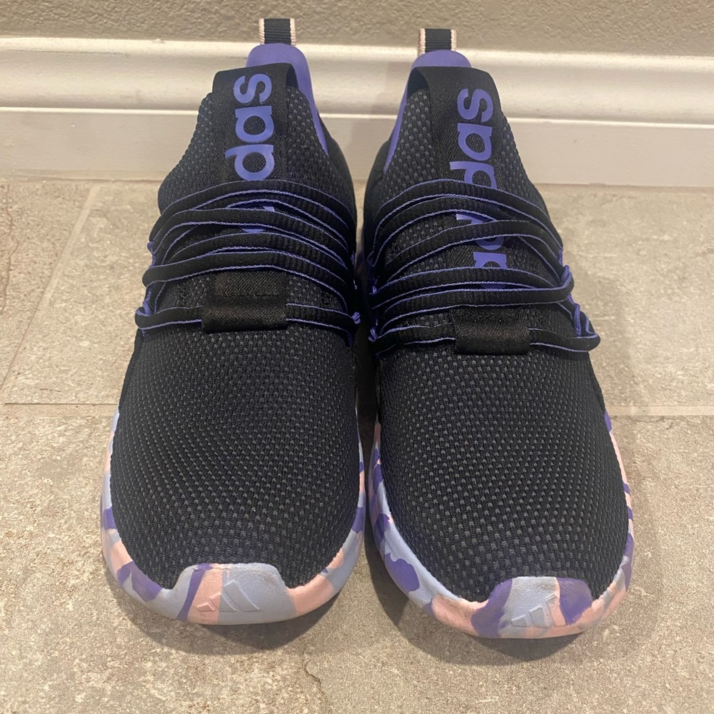 Adidas Purple and Black Athletic Shoes